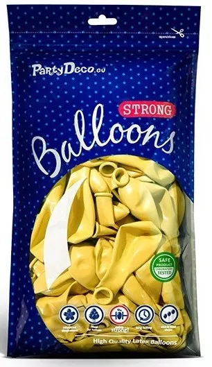 10 palloncini giallo limone 30cm