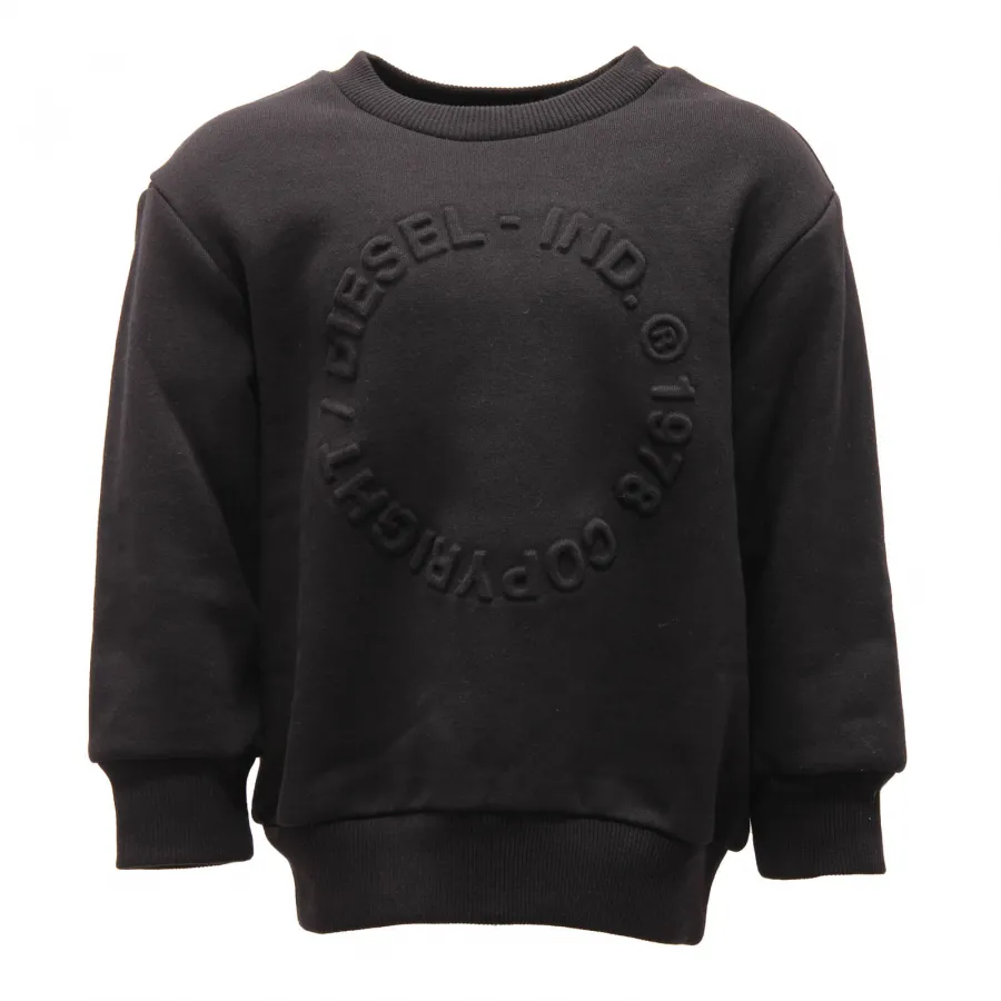 1794AN felpa bimbo DIESEL boy kids sweatshirt black