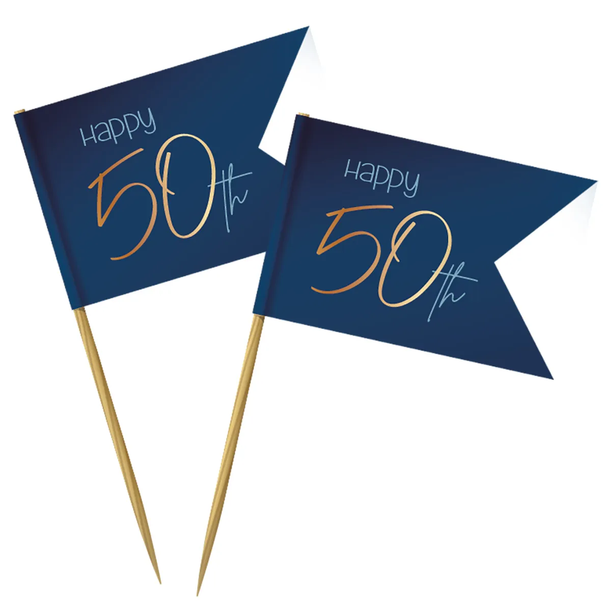 36 stuzzicadenti 50° compleanno blu