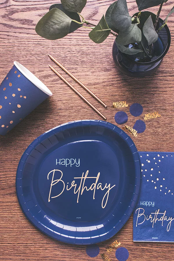 36 stuzzicadenti 50° compleanno blu