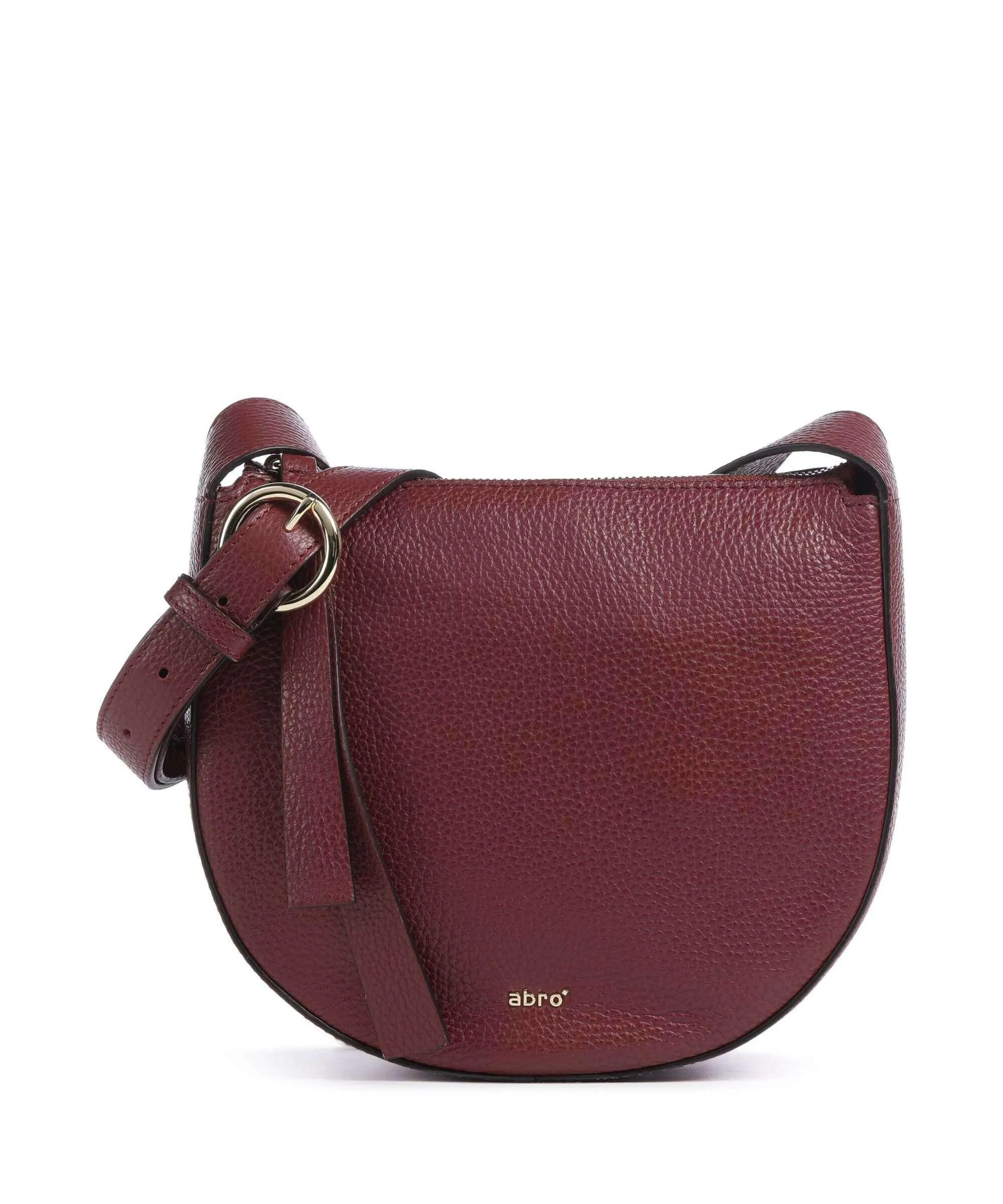  Abro Adria Lulu Borsa a tracolla pelle di vacchetta grana rosso bordò  