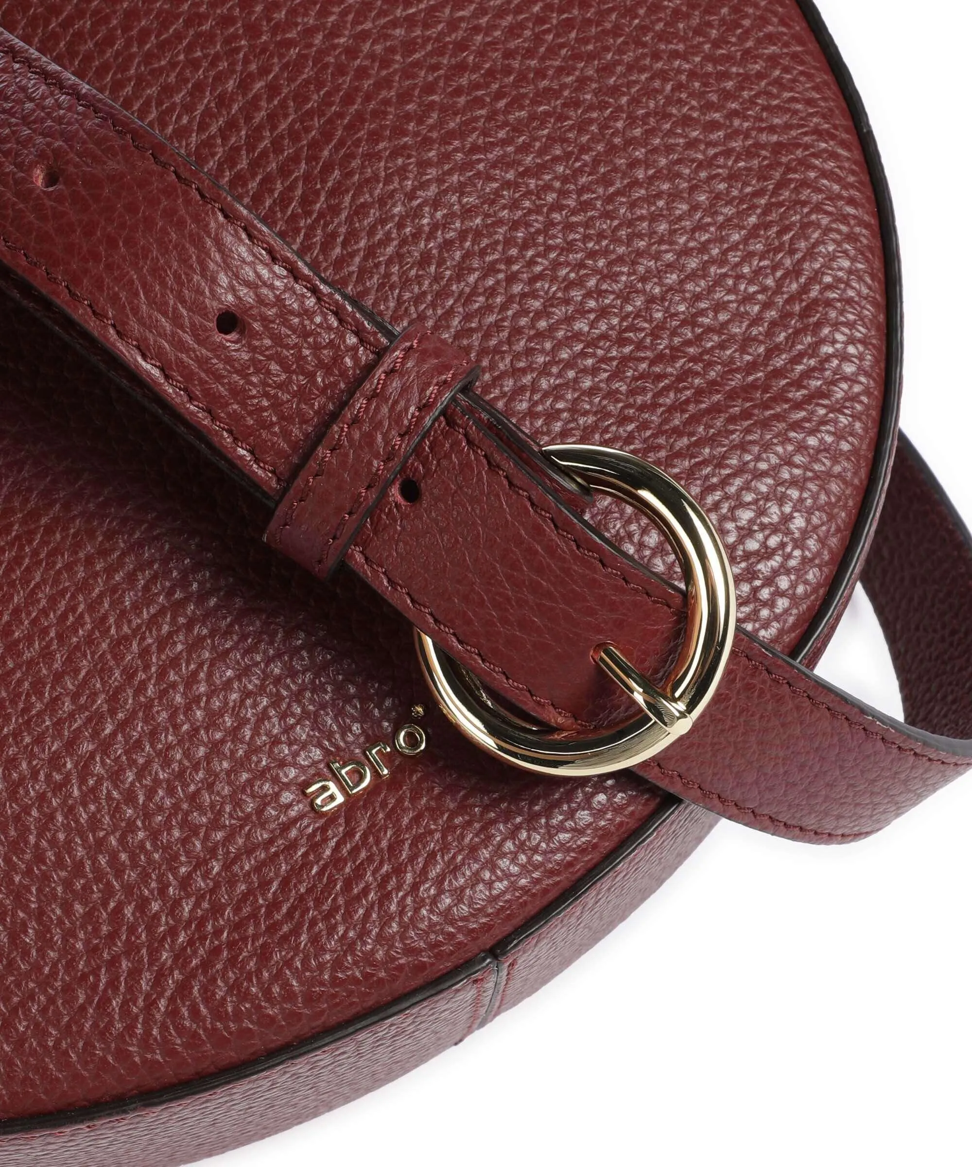  Abro Adria Lulu Borsa a tracolla pelle di vacchetta grana rosso bordò  