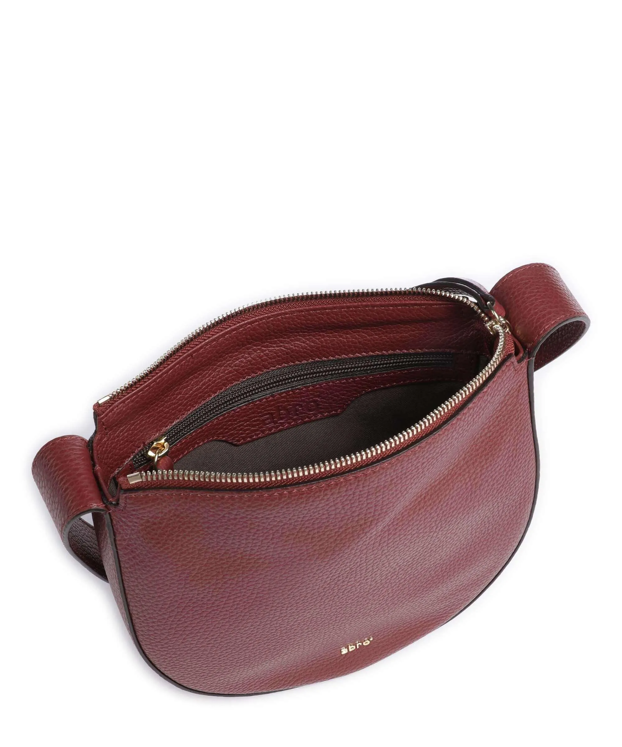  Abro Adria Lulu Borsa a tracolla pelle di vacchetta grana rosso bordò  