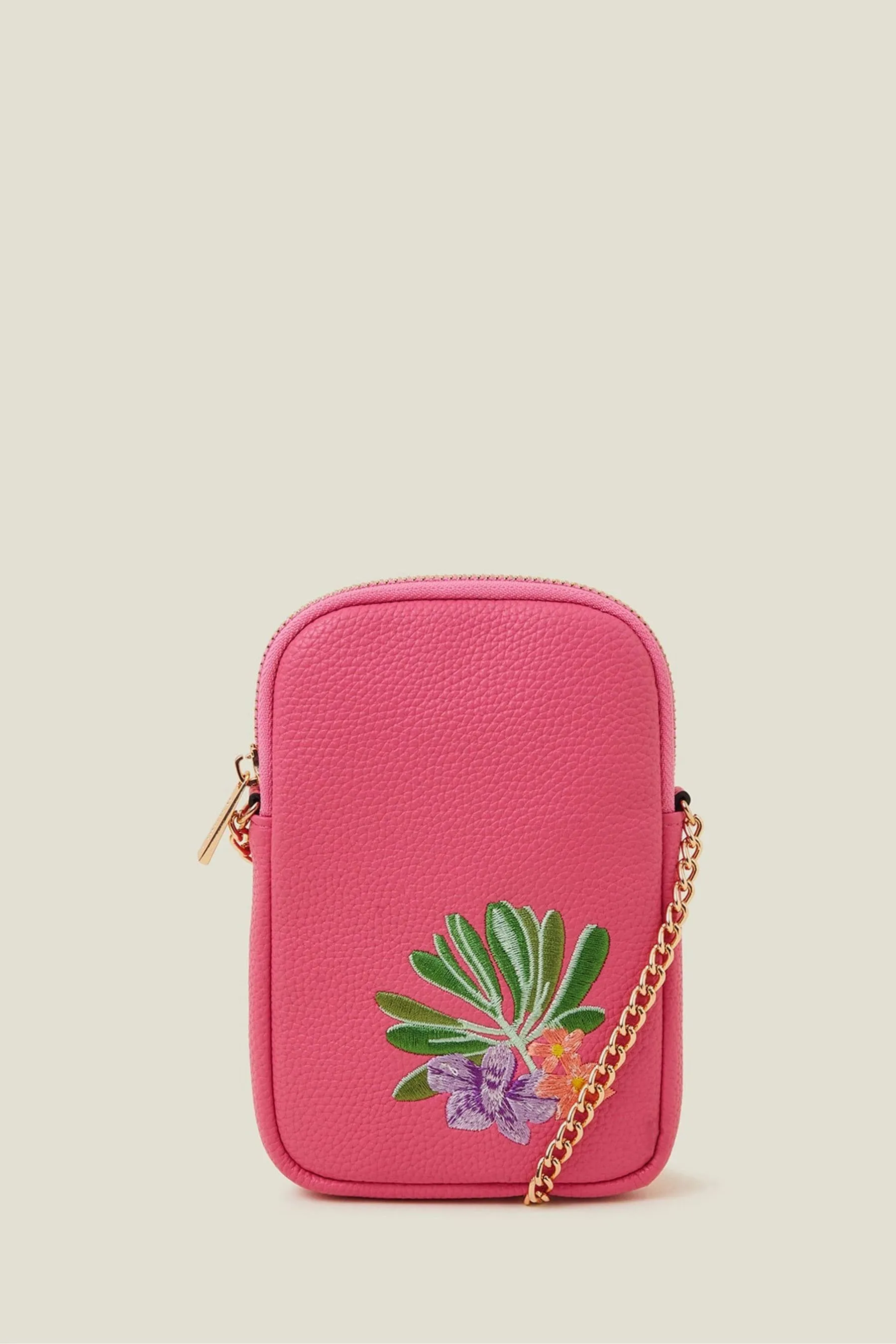 Accessorize - Borsa per telefono ricamato