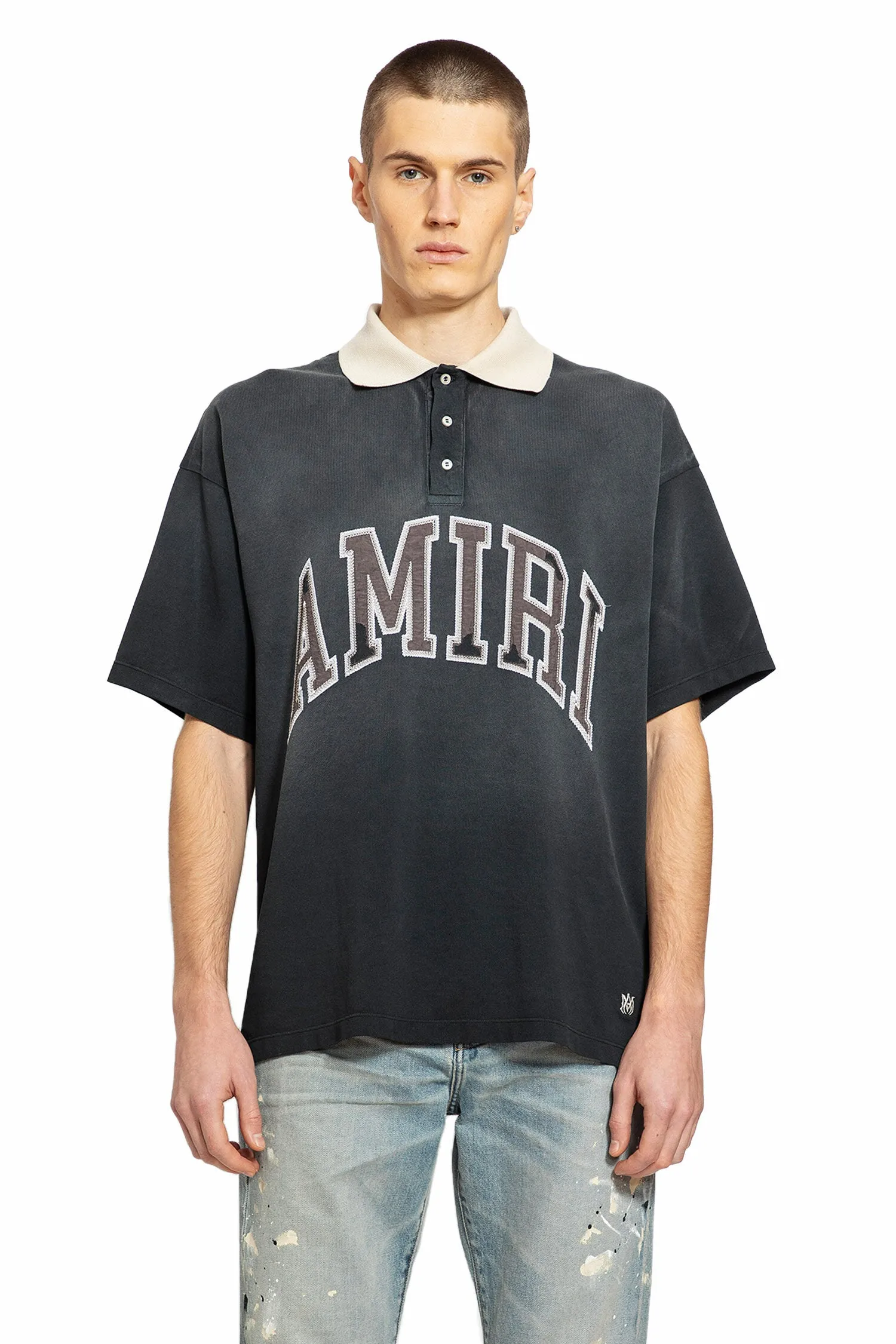 amiri  vintage oversized polo t-shirt 