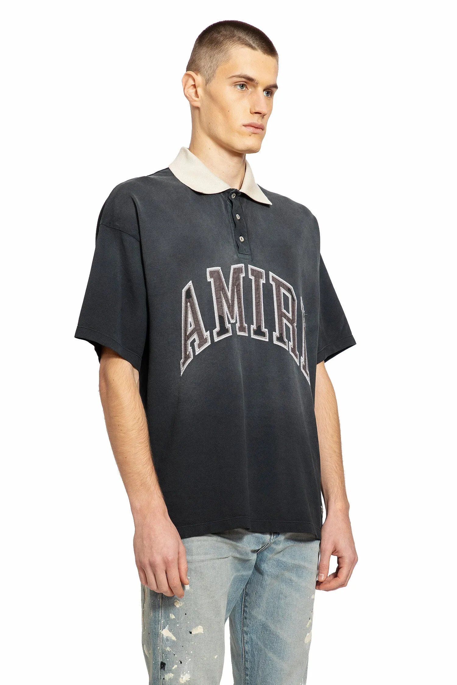 amiri  vintage oversized polo t-shirt 