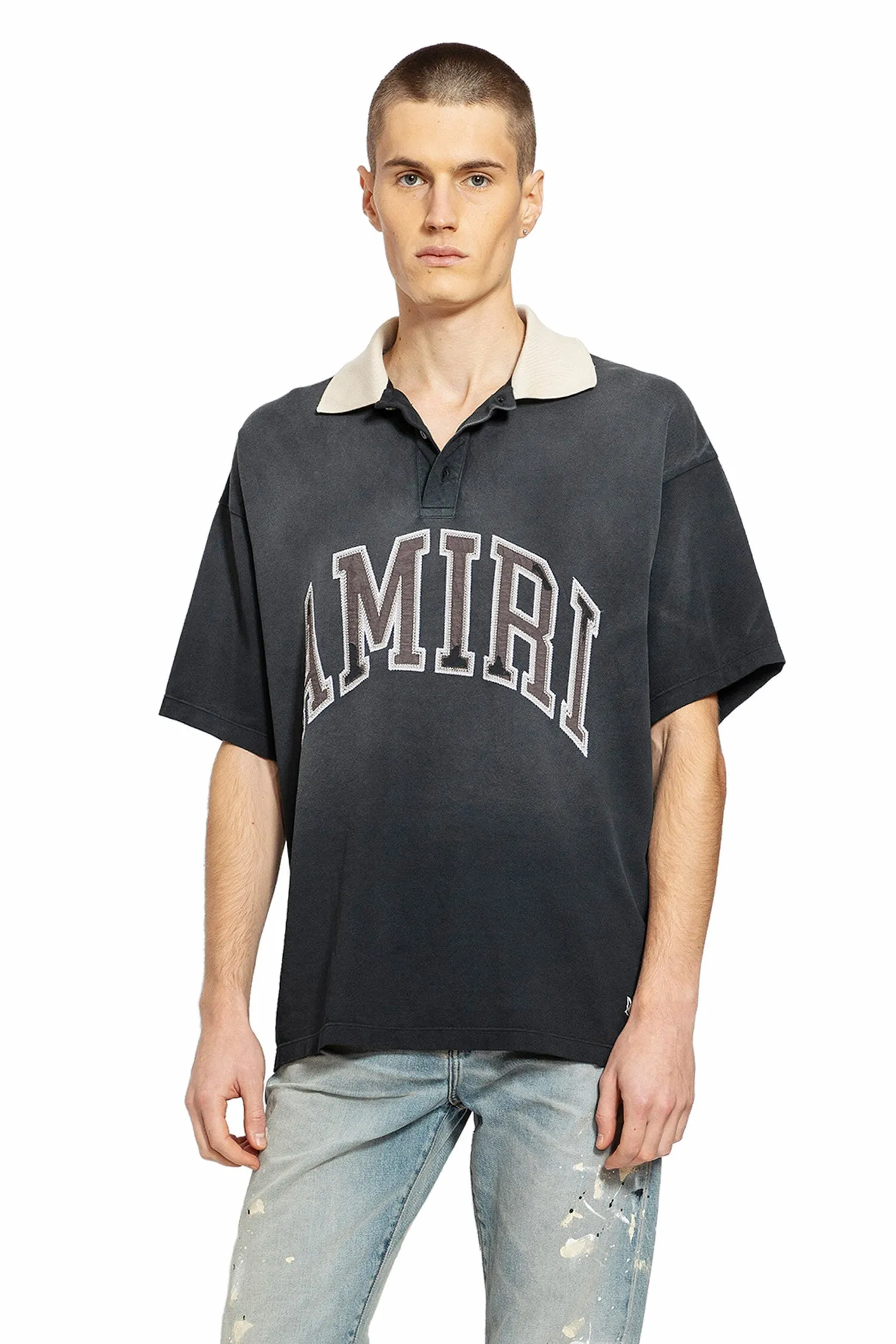 amiri  vintage oversized polo t-shirt 