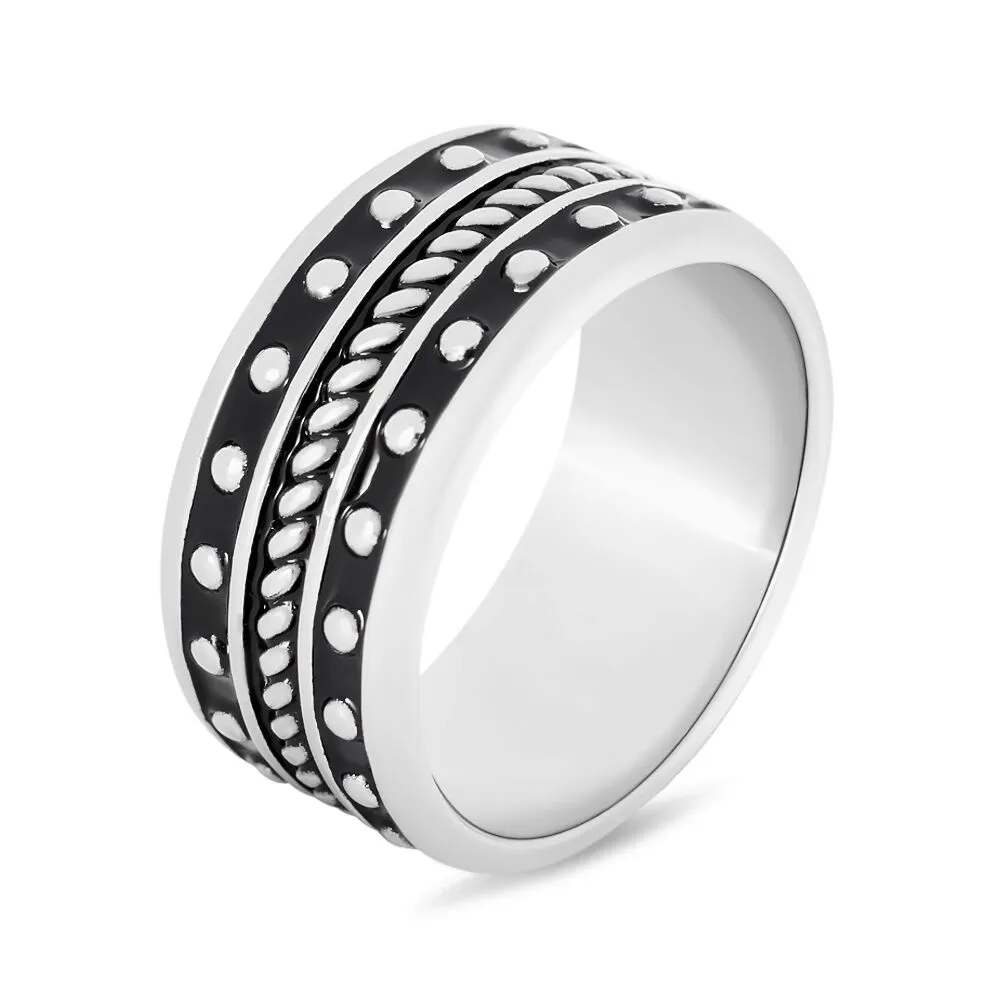 Anello Fascia Gentleman Argento Rodiato 925/1000 1681466