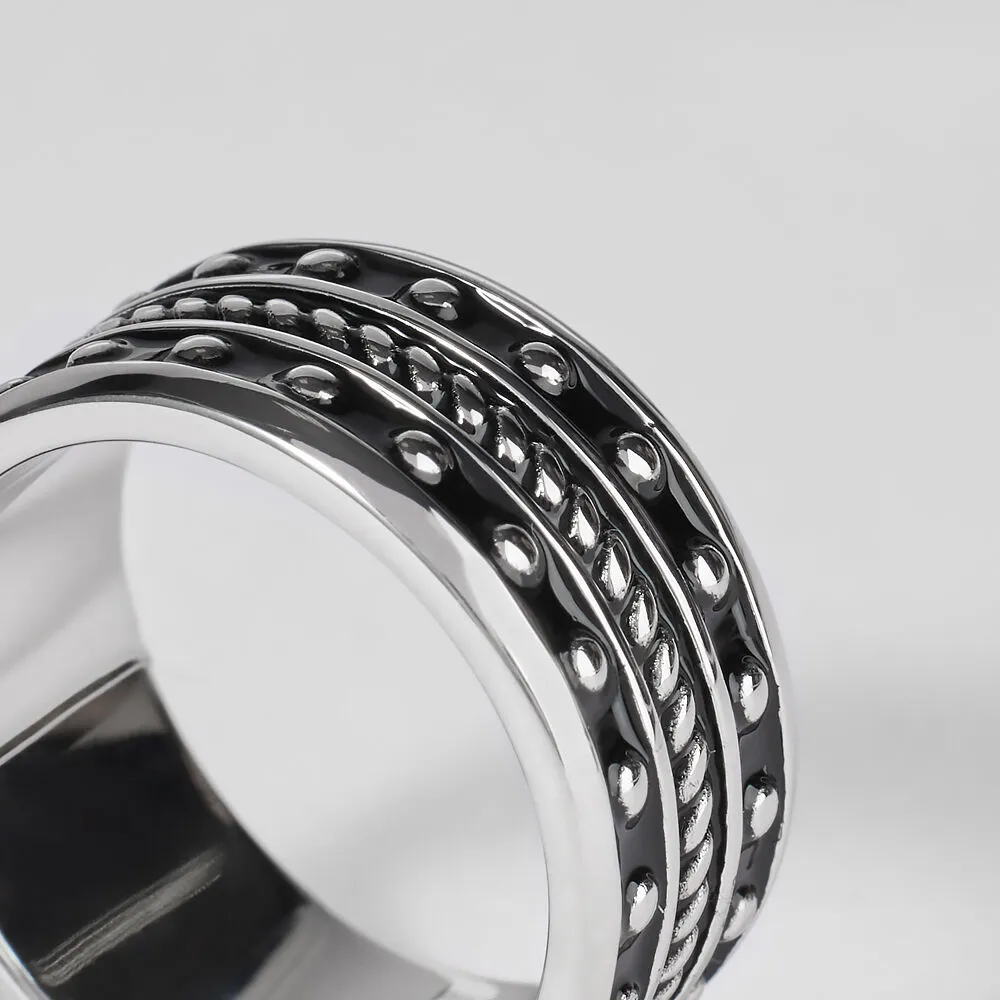 Anello Fascia Gentleman Argento Rodiato 925/1000 1681466