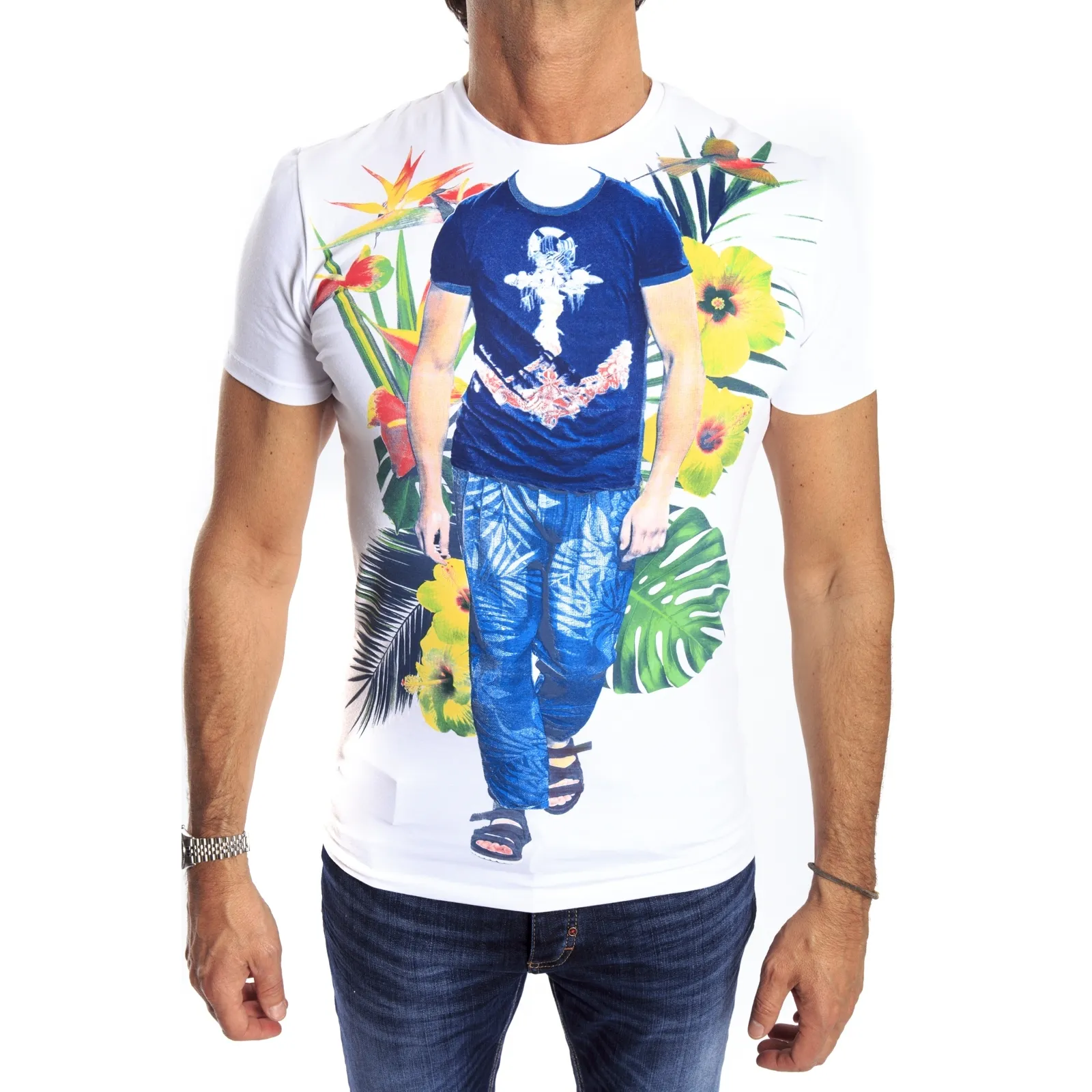 ANTONY MORATO T-shirt con stampa BIANCO MMKS00619