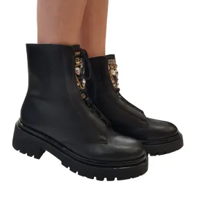 Apepazza Stivaletto Biker Donna Nero Rif.712