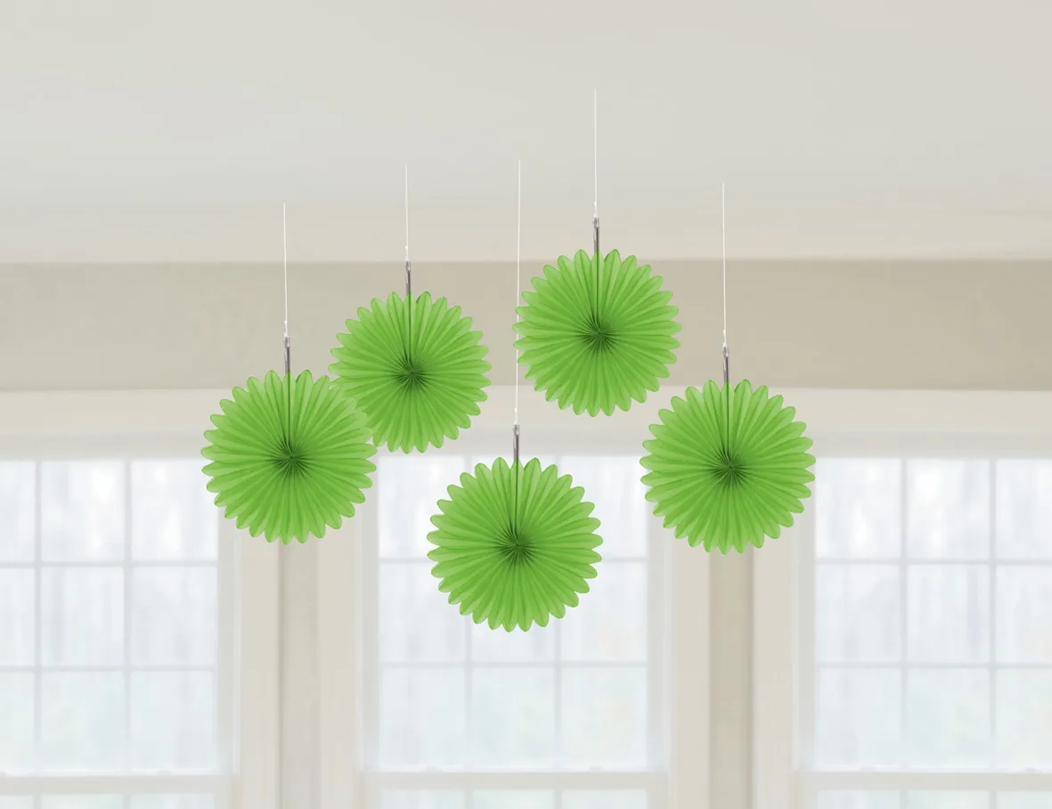 Appendiabiti da soffitto in carta verde 15cm