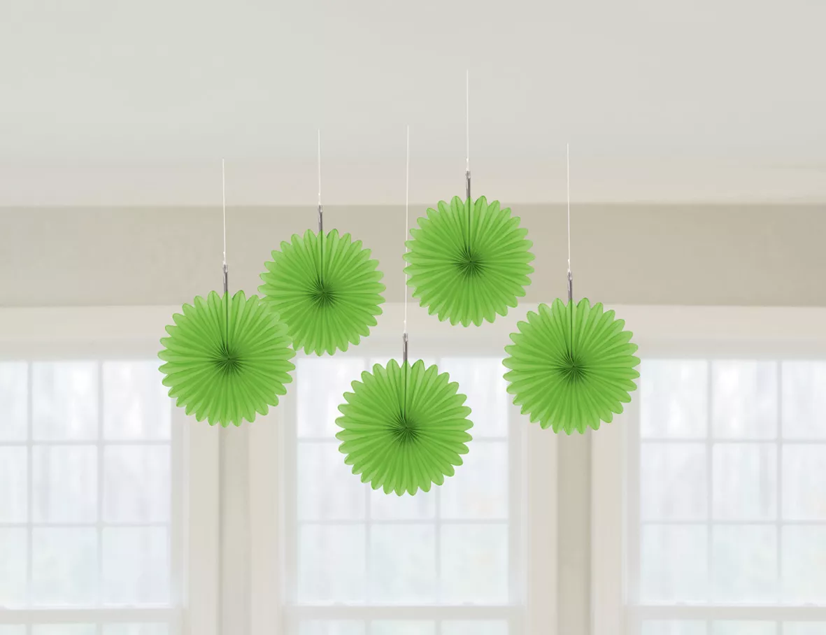 Appendiabiti da soffitto in carta verde 15cm
