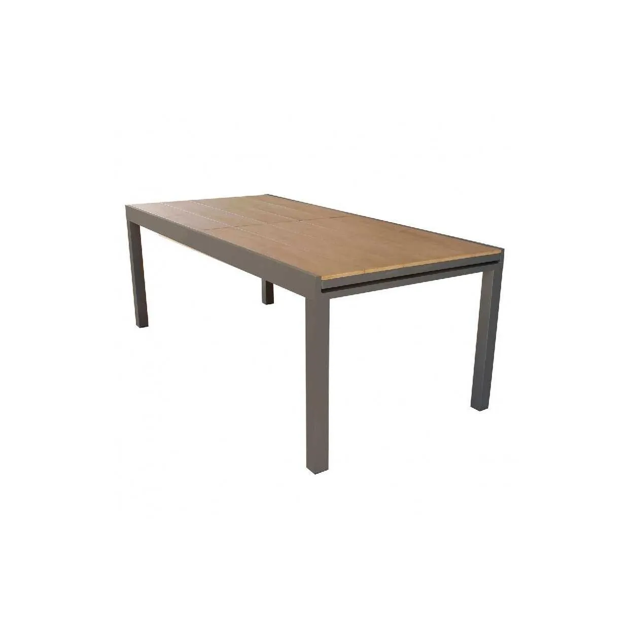 Arredo giardino tavoli da esterno in alluminio e ripiano poliwood Cayman 160/240 X 95