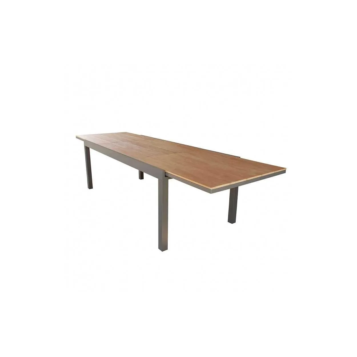 Arredo giardino tavoli da esterno in alluminio e ripiano poliwood Cayman 160/240 X 95