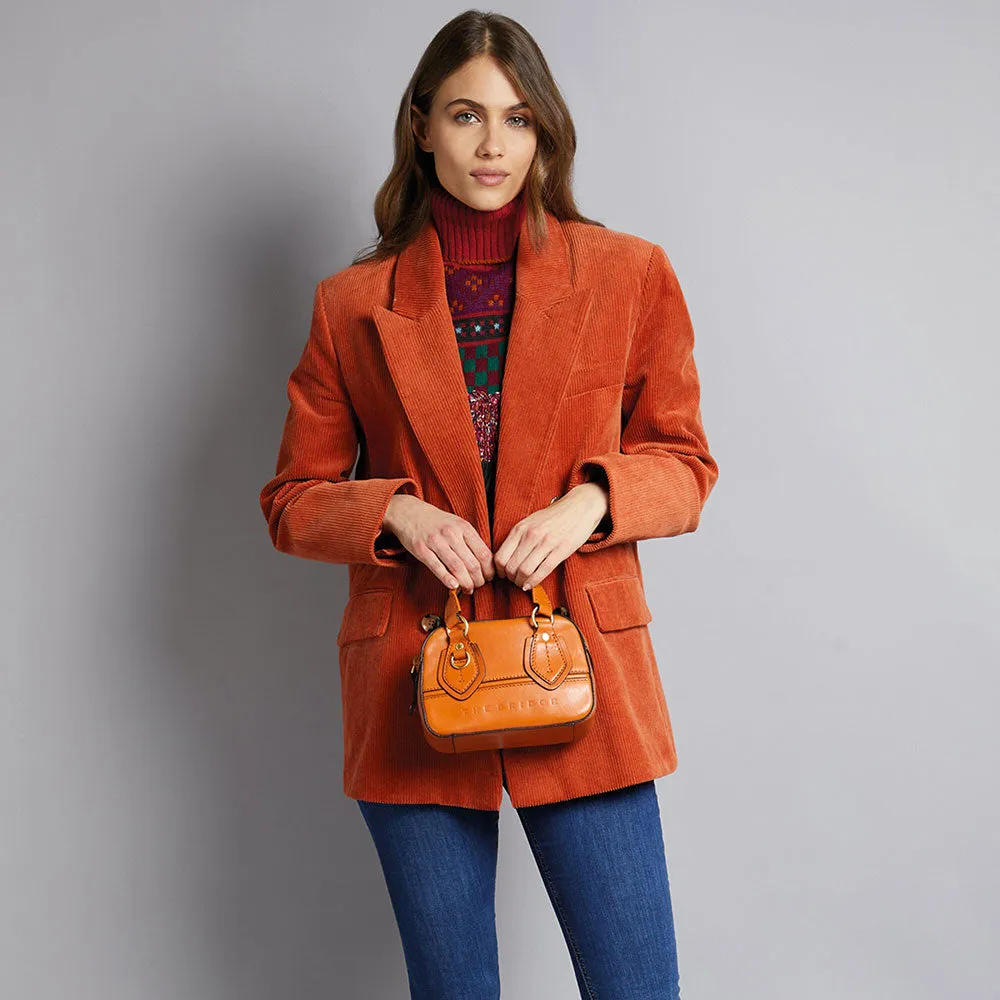 Bauletto Donna Mini THE BRIDGE linea Daphne in Pelle Arancio