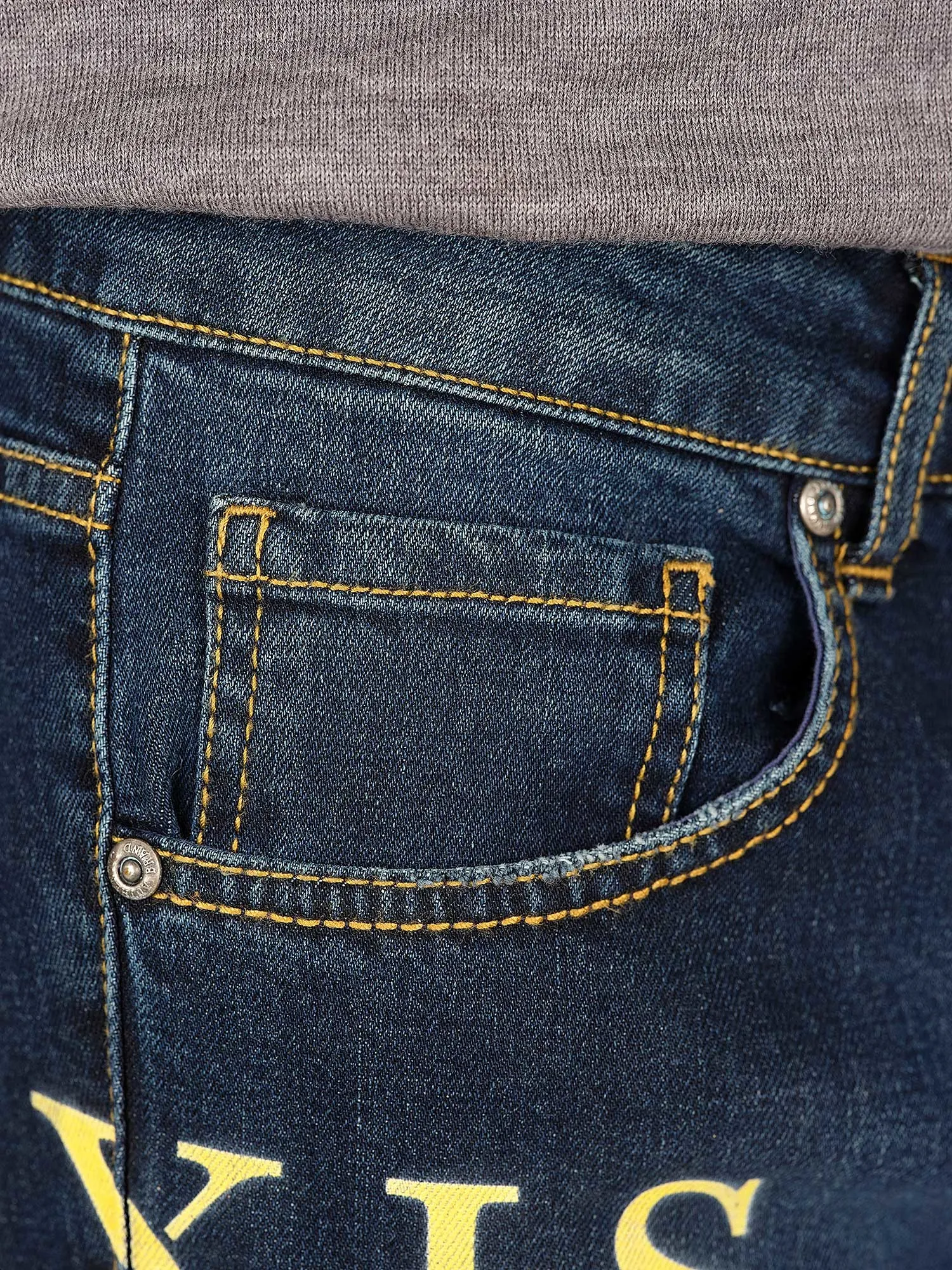 Blue Drainpipe Jeans for Men Slim Fit