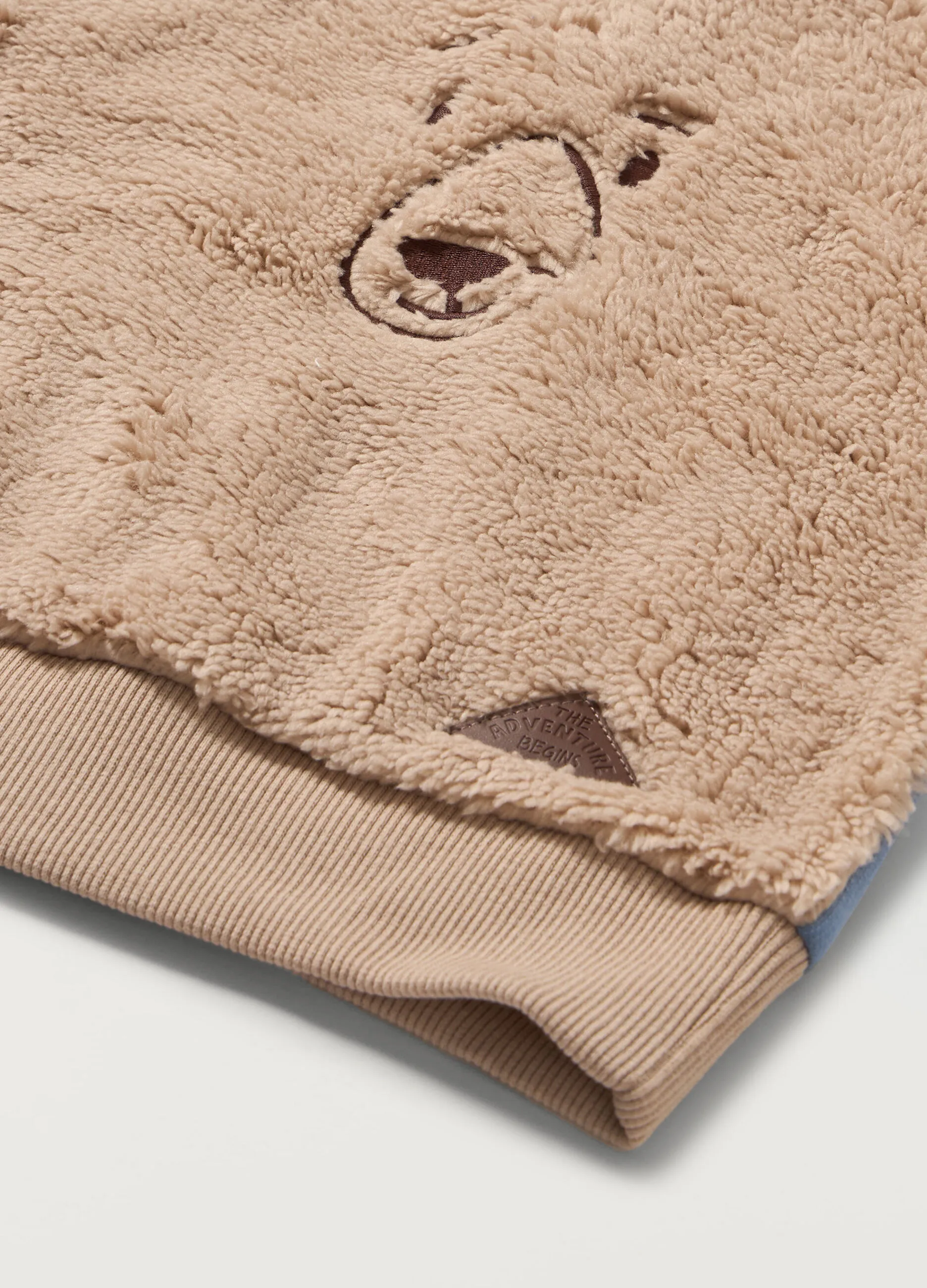 BLUKIDS  Felpa con fake fur e applicazioni neonato
