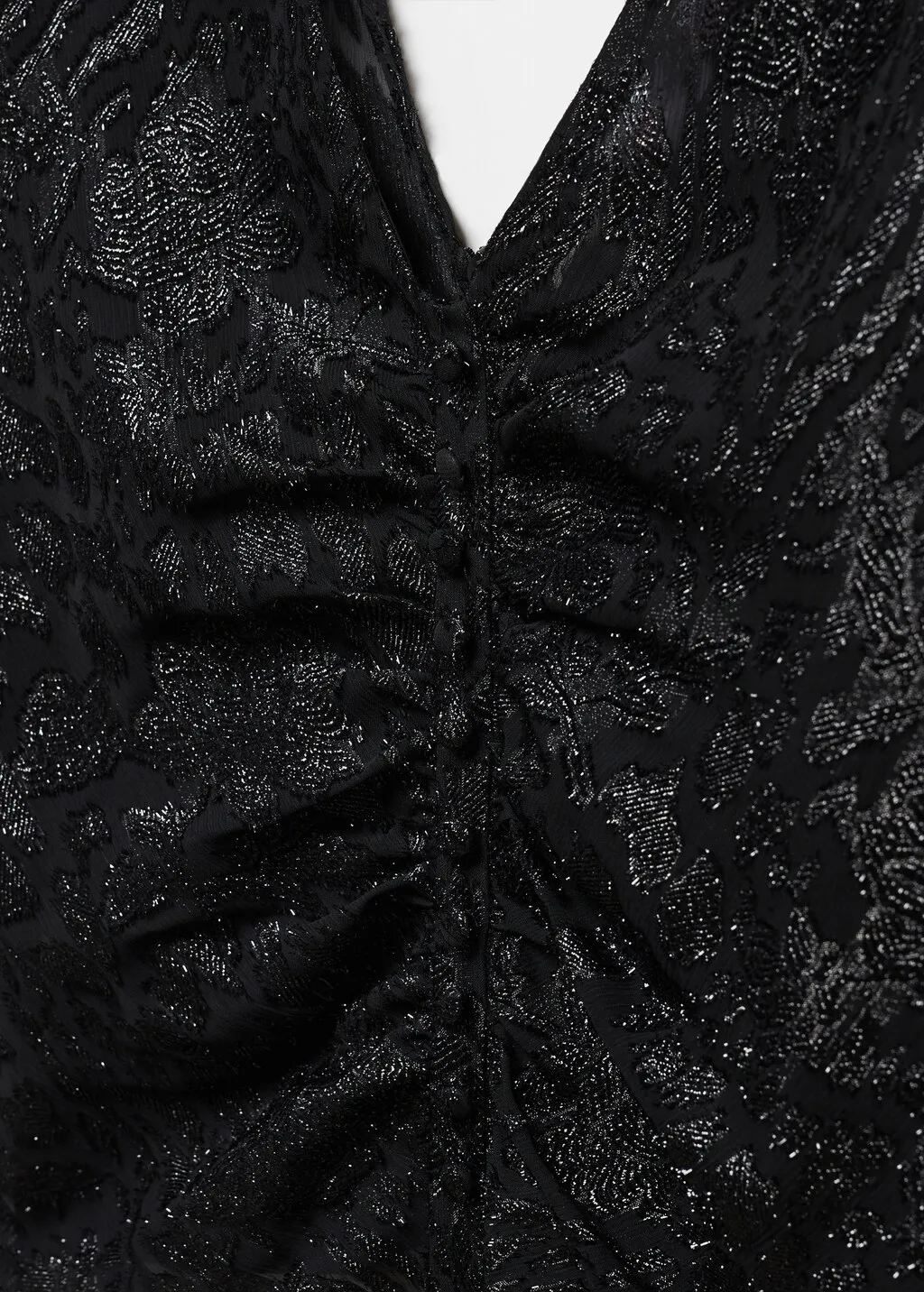 Blusa jacquard lurex
