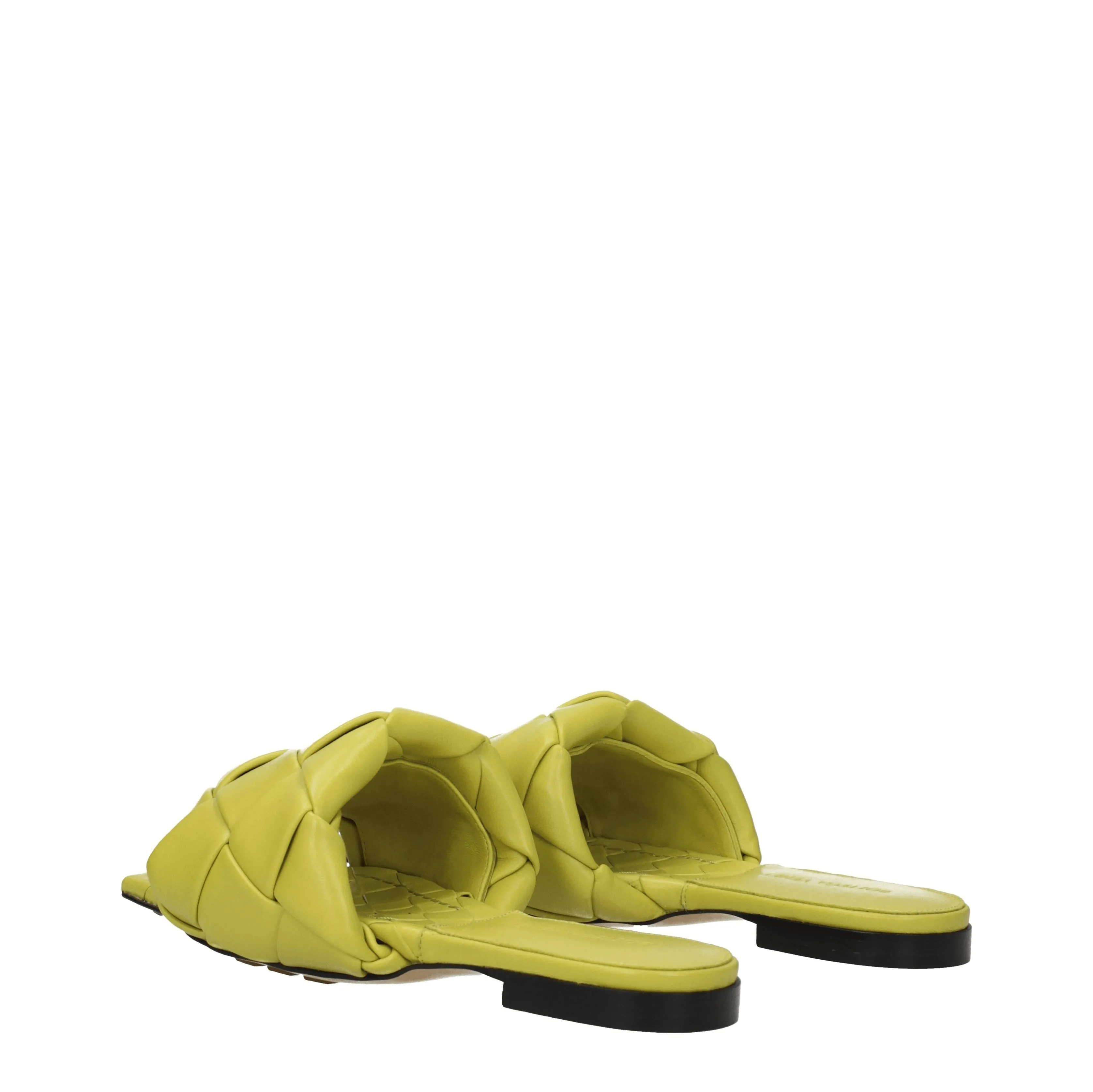 Bottega Veneta Ciabatte e Zoccoli Donna Pelle Verde/Verde Acido