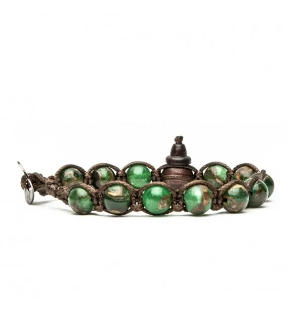 Bracciale Tamashii quarzo mosaico verde bhs900-237