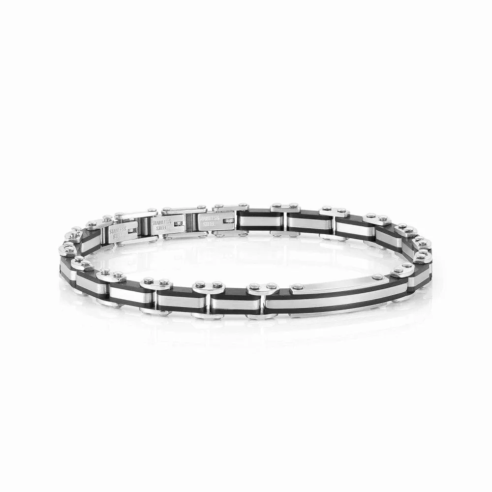 Bracciale Uomo Acciaio Strong pvd Nero Nomination