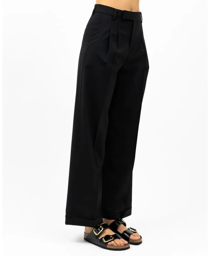 Briglia Genderless - Pantalone Nero in Lana Donna