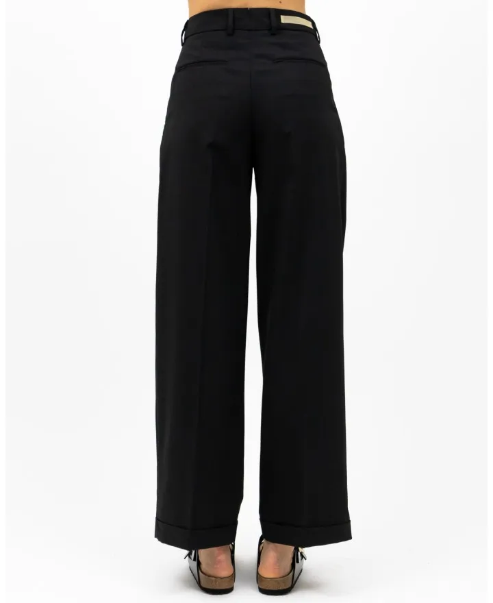 Briglia Genderless - Pantalone Nero in Lana Donna