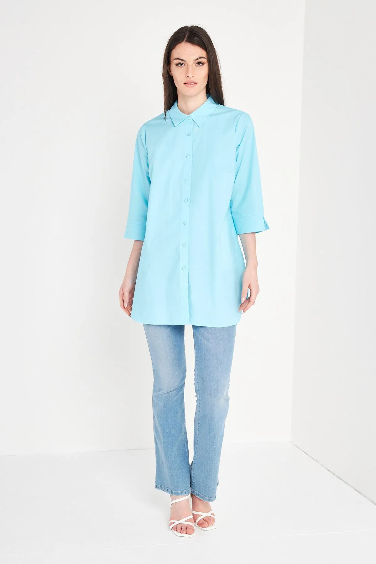 Camicia con tasche ACQUA