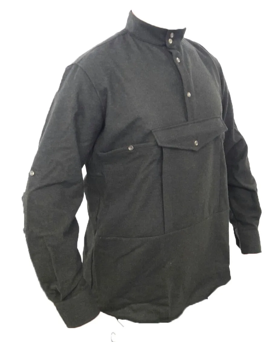 Camicia loden con tascone