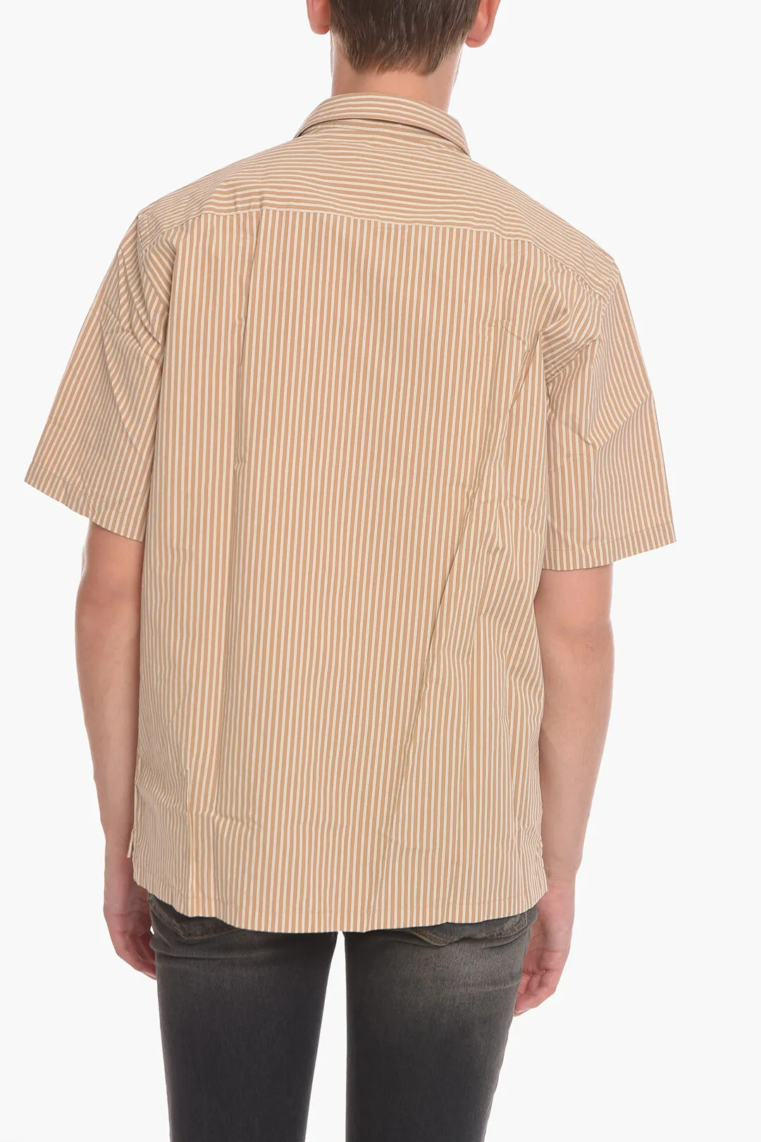 Camicia SPACEY a Righe a Manica Corta con Taschino