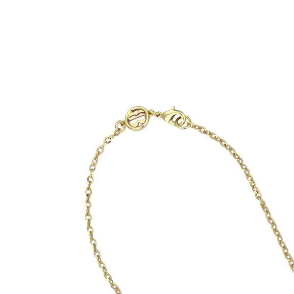 Collana con cuore pendente e cristallo color quarzo rosa    