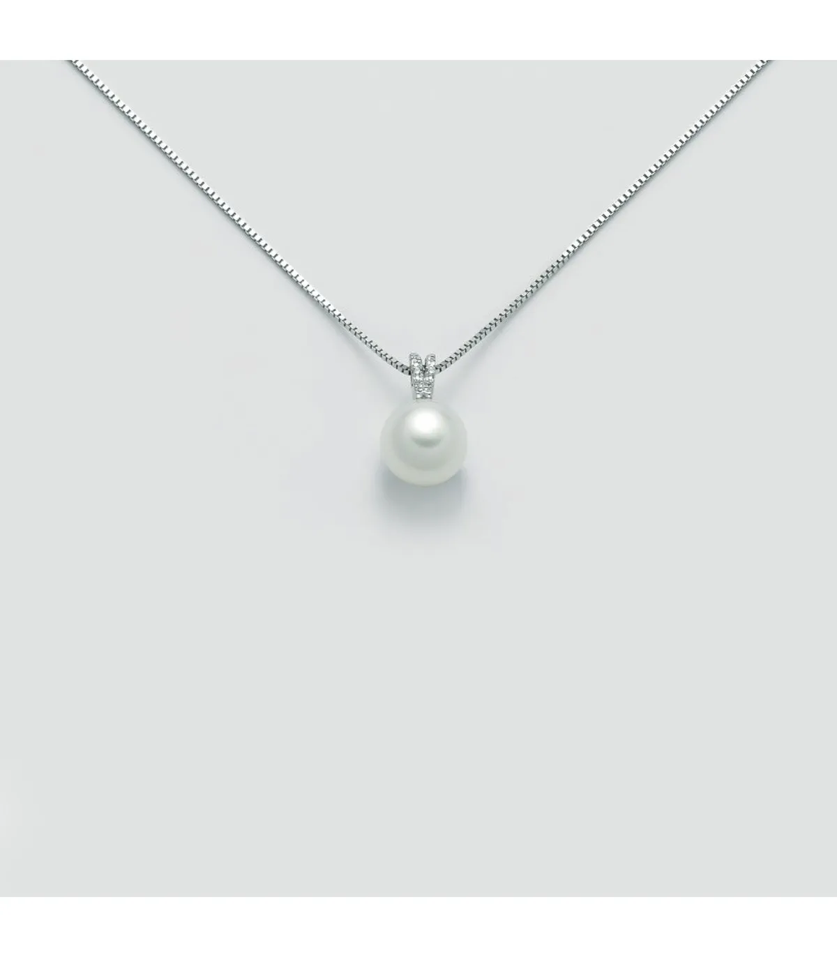 Collana Donna Miluna Parure Perle Oro Bianco 9Kt e Diamanti PCL5706X