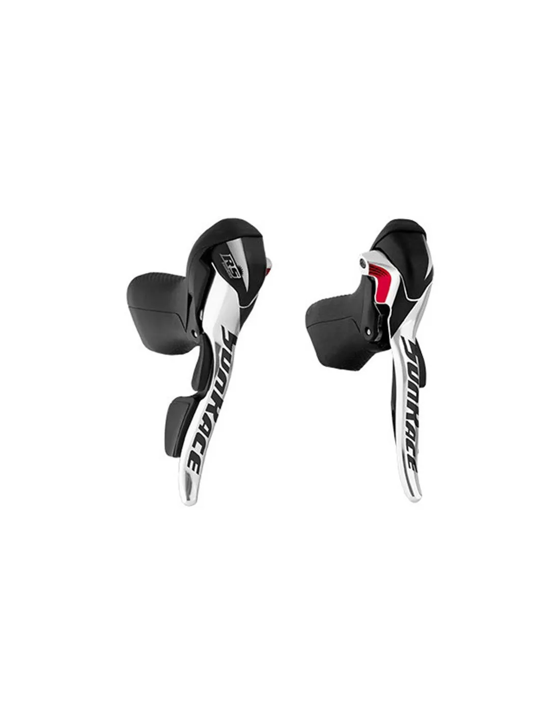 Coppia Comandi Cambio Road STRS1 2x10V Sunrace in allumiunio Nero-Argento