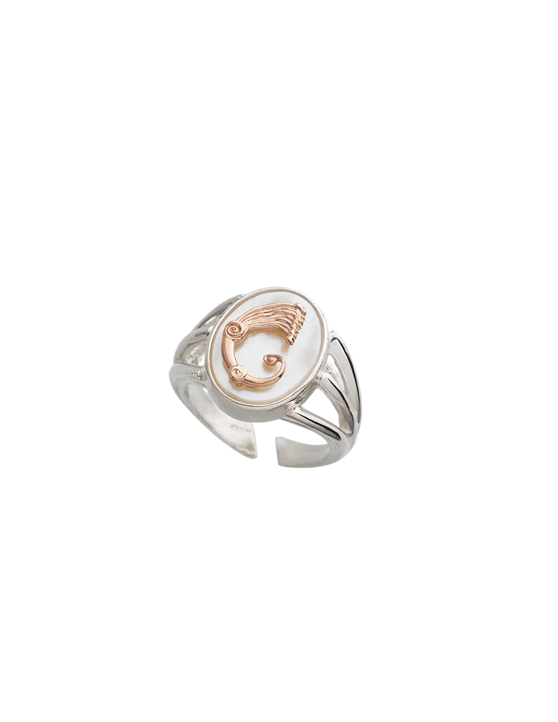 copy of Anello Drago elegant bianco
