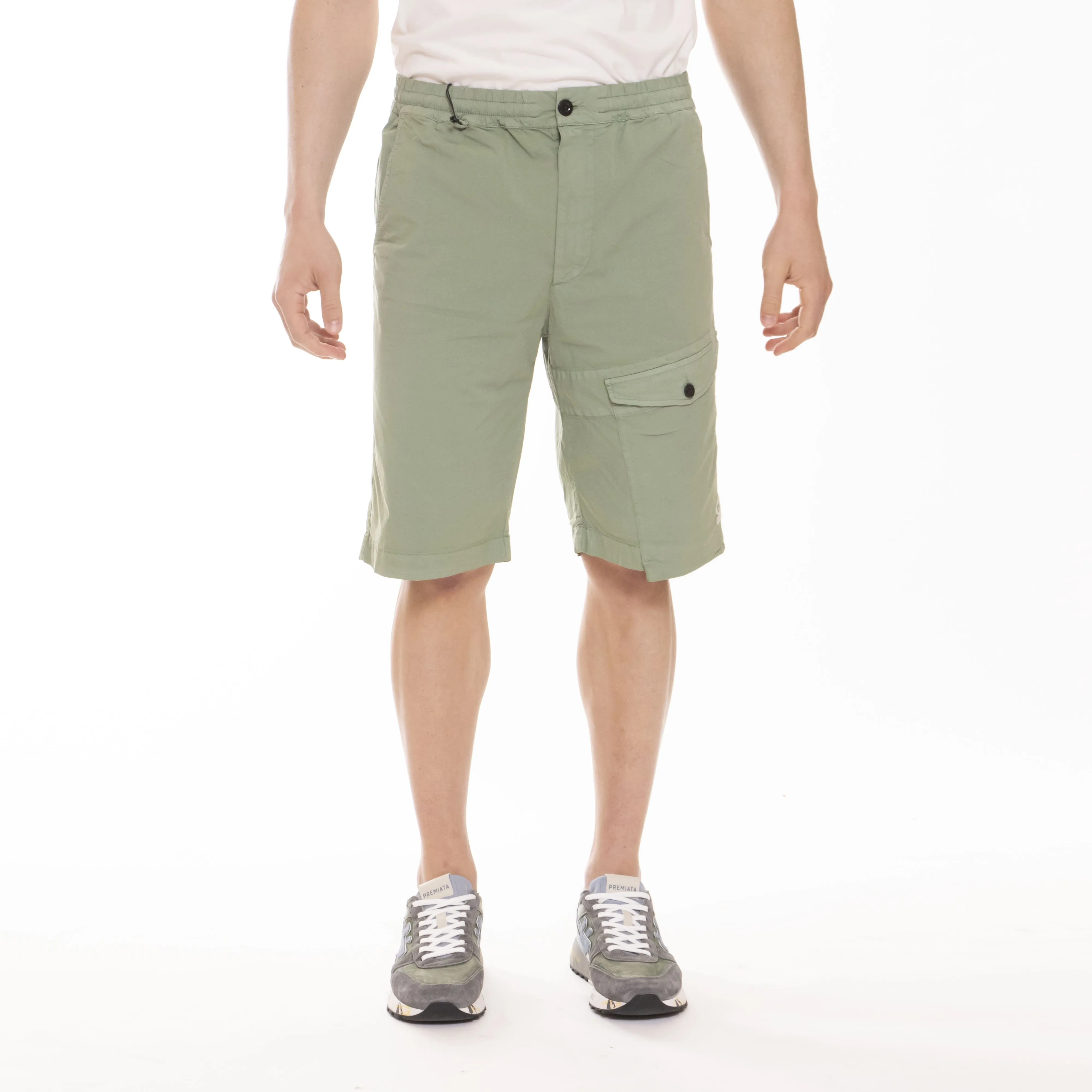 C.P. COMPANY TWILL STRETCH SHORTS GREEN BAY