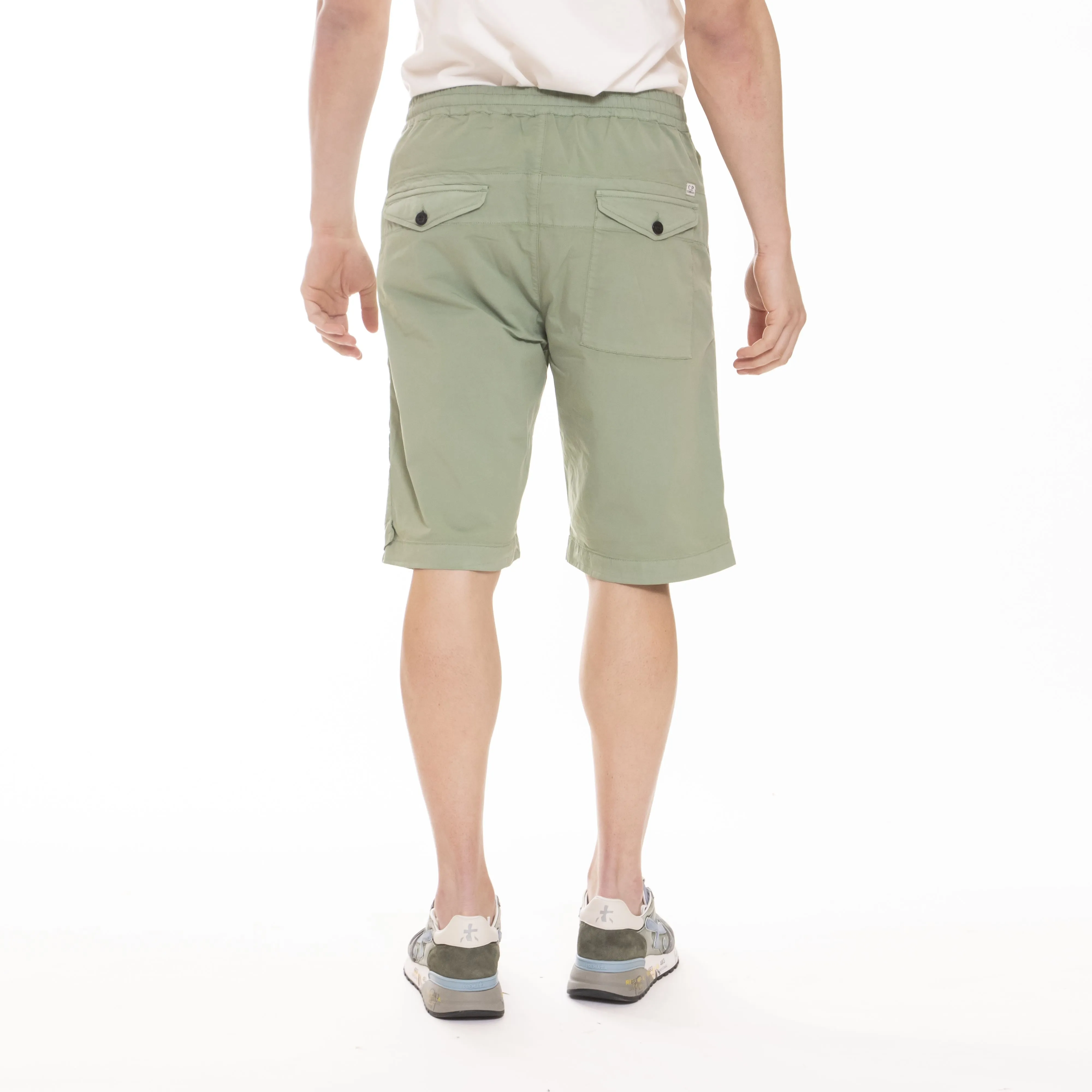 C.P. COMPANY TWILL STRETCH SHORTS GREEN BAY