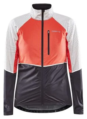 Craft ADV Bike Hydro Lumen Waterproof Jacket Coral Black Donna