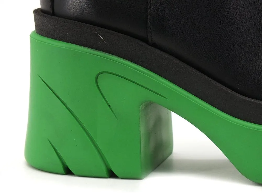 DIVINE FOLLIE Stivale Elastici Nero Verde FA-1000