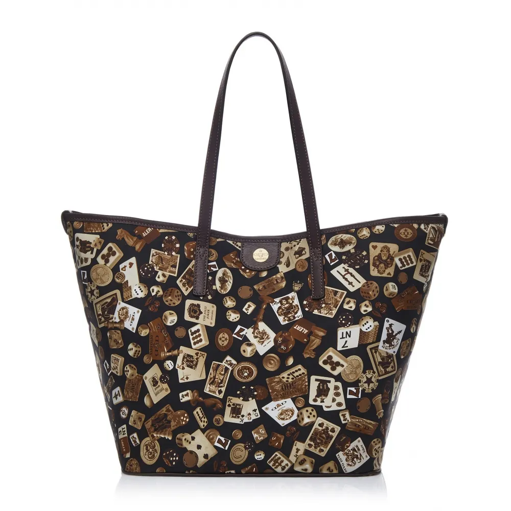Divo Diva - San Remo - Marrone Scuro - Borsa in Pelle - Made in Italy - Life is a Game Collection - Alta Qualità Luxury