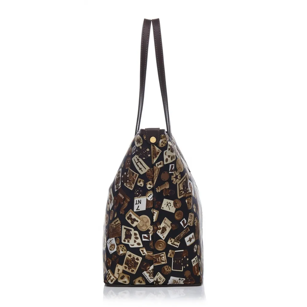 Divo Diva - San Remo - Marrone Scuro - Borsa in Pelle - Made in Italy - Life is a Game Collection - Alta Qualità Luxury