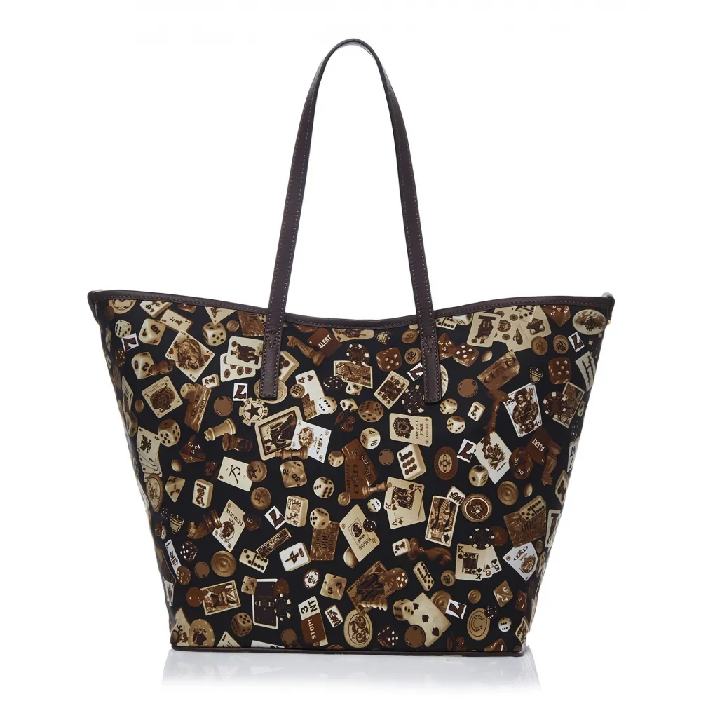 Divo Diva - San Remo - Marrone Scuro - Borsa in Pelle - Made in Italy - Life is a Game Collection - Alta Qualità Luxury