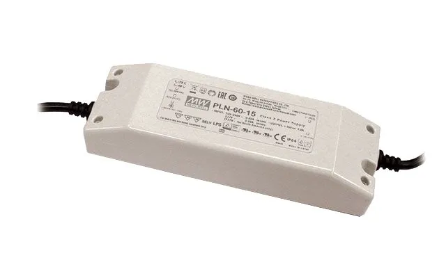 Driver LED Mean Well, 60W, IN 127 → 370 V dc, 90 → 264 V ac, OUT 24V, 2.5A