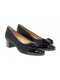 Décolleté Martina in camoscio e vernice nero