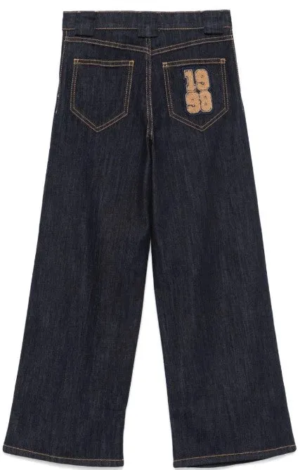 Elisabetta Franchi Jeans A Palazzo EFPA256.C In Denim