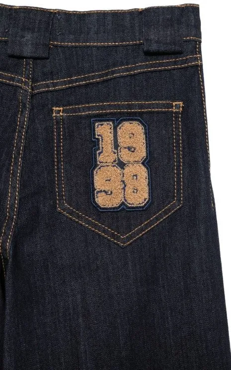 Elisabetta Franchi Jeans A Palazzo EFPA256.C In Denim