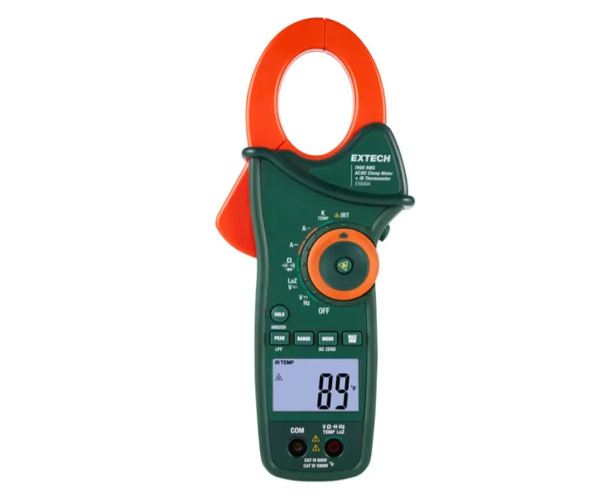 Extech EX820A, Max 10A ca, Max 1000V cc