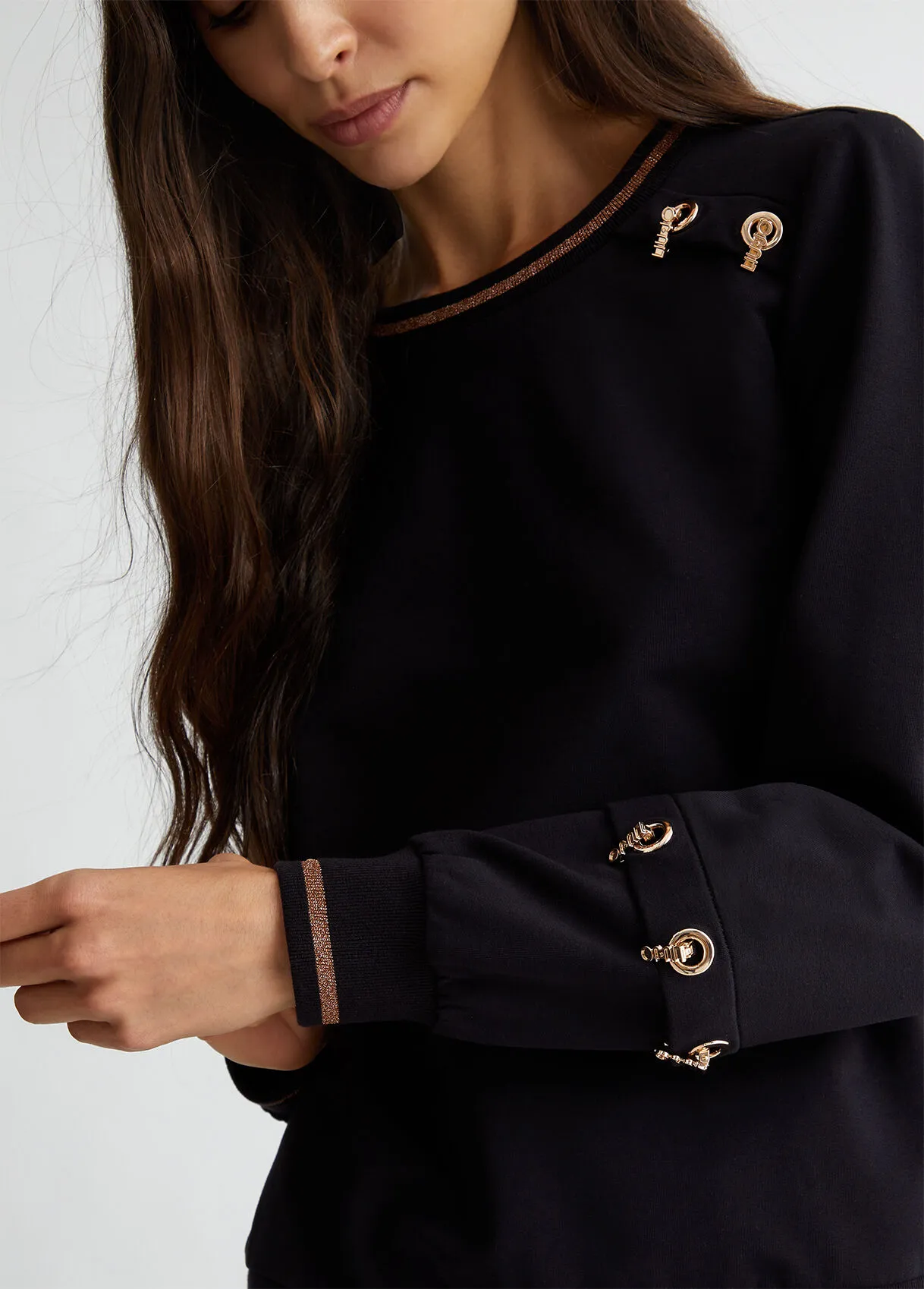 Felpa in cotone stretch