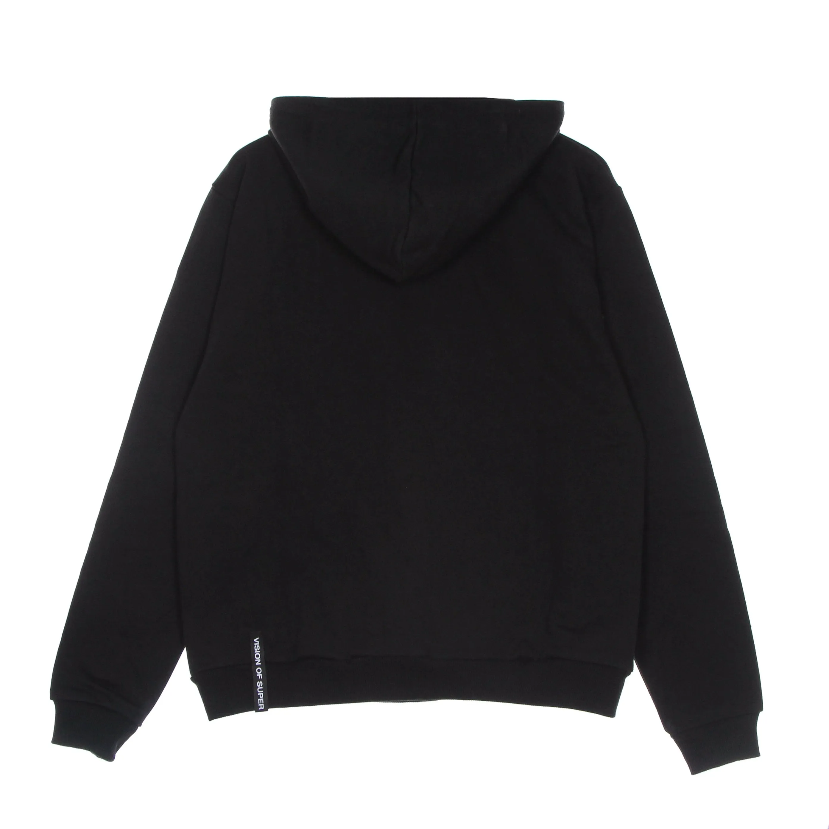 Felpa Leggera Cappuccio Uomo Pandy Print Hoodie Black