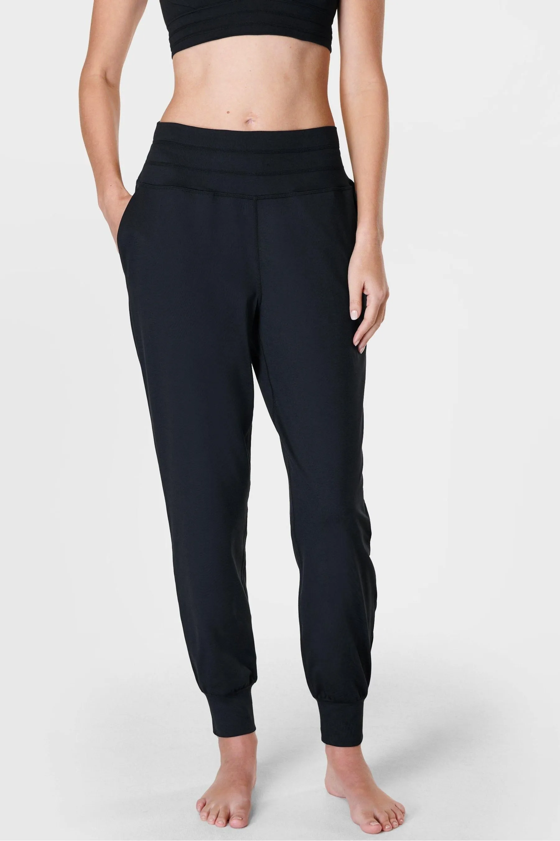 Felpata - Betty Due Pantaloni da jogging da yoga con motivo slavato    